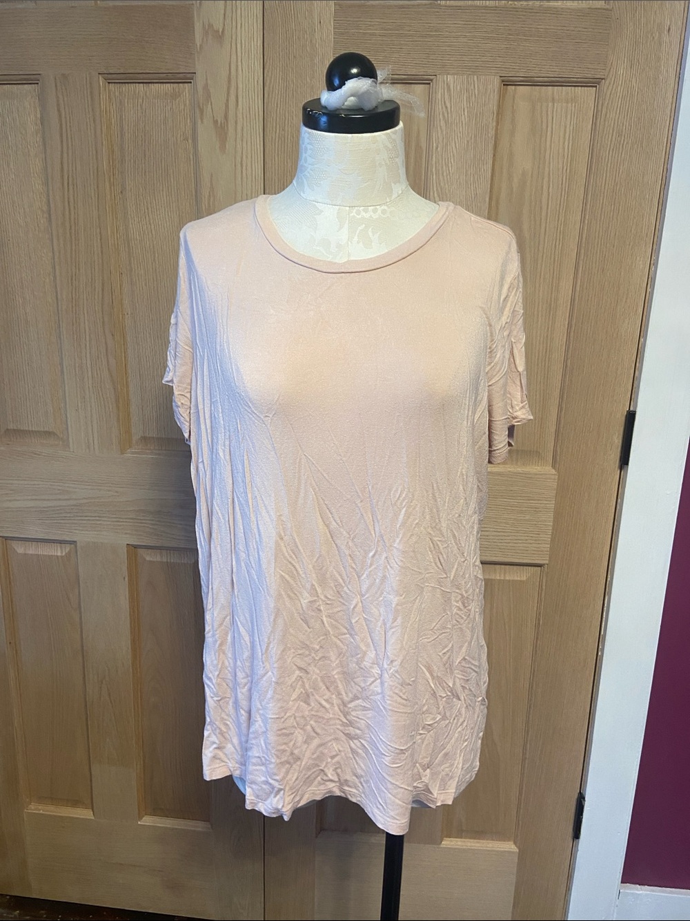 torrid Blush Pink Short Sleeve Crew Tee